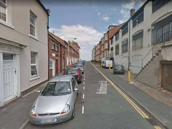 Emergency services are at the scene of an incident on Marlborough Street, Scarborough after the body of a man has been found.