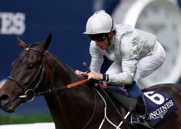 Mark Johnston's Dee Ex Bee is on track for the Ascot Gold Cup after winning the Sagaro Stakes under William Buick.