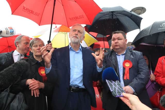 Labour leader Jeremy Corbyn in the aftermath of a challenging set of local election results.