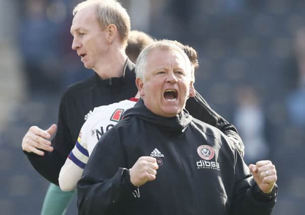Chris Wilder manager of Sheffield United celebrates (Picture: Simon Bellis/Sportimage)