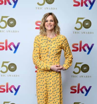 Yorkshire's interior design darling Linda Barker attends the TRIC awards in London wearing a cheery smile and an even cheerier print jumpsuit. It's the simple and elegant way to do sunshine yellow. Add a hat and it's perfect for the races too. Or team with white sneakers and jacket for dressed- down weekend ease. Stephanie Smith /  Ian West/PA