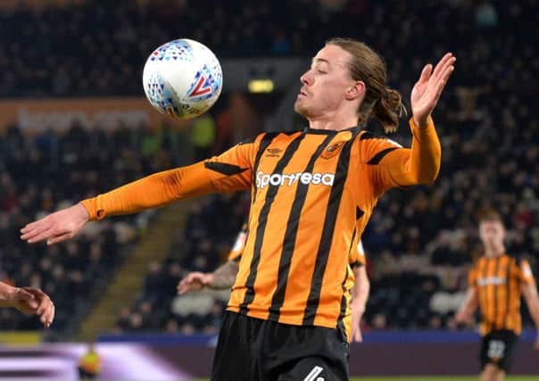 Jackson Irvine gave Hull City the lead but they would eventually draw with Bristol City (Picture: Bruce Rollinson).