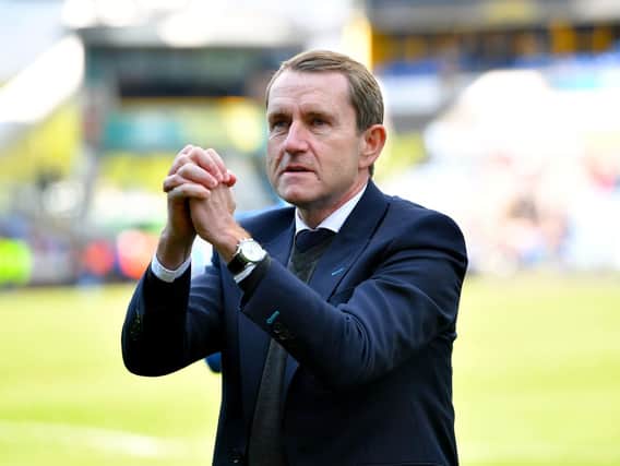 Departing Huddersfield Town owner Dean Hoyle after the draw with Manchester United.
