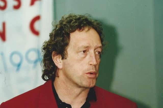 GB head coach Alex Dampier, pictured at the World Championships in Bolzano in 1994. Picture courtesy of HIHA.