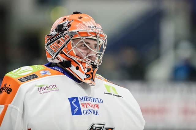 HEADING OUT: Goaltender Brad Day is leaving Sheffield Steelers. Picture courtesy of Scott Wiggins/EIHL.