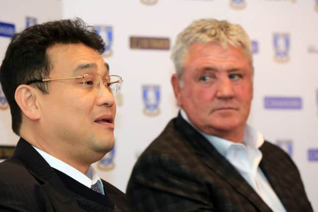 LET'S TALK: Sheffield Wednesday manager Steve Bruce has already held budgetary talks for the 2019-20 season with chairman Dejphon Chansiri. Picture: Chris Etchells