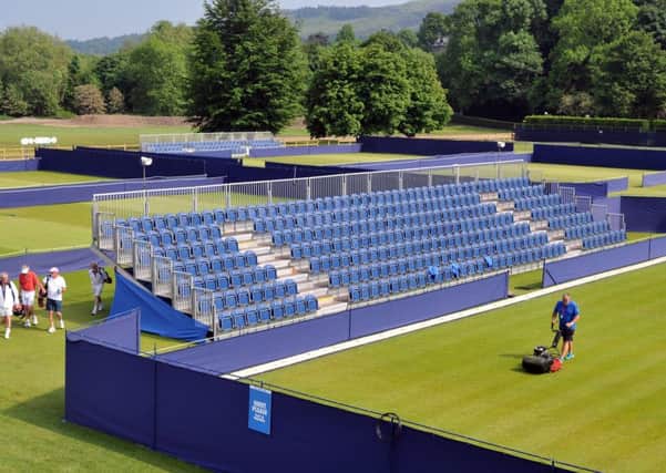 READY AND WAITING: Ilkley Tennis Club. Picture: Tony Johnson