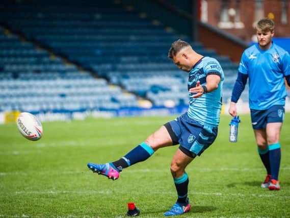 Dane Chisholm in action against Rochdale Hornets. PIC: James Heaton.