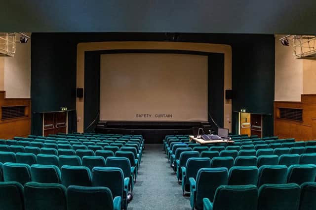 Inside the auditorium