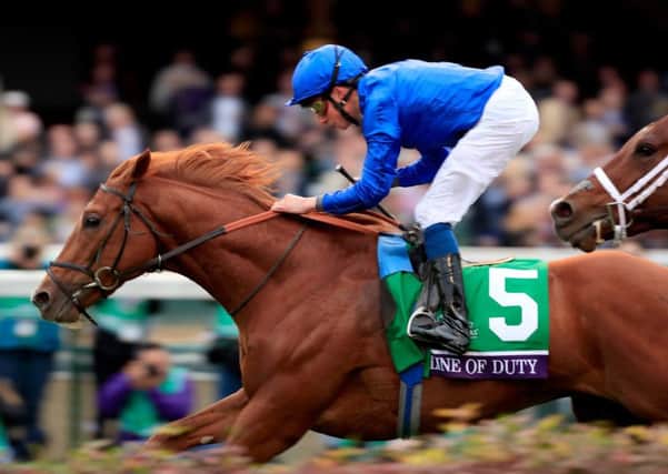Line Of Duty wins the Breeders' Cup Juvenile Turf in America under William Buick - they are due to reappear in York's Dante Stakes next Thursday.