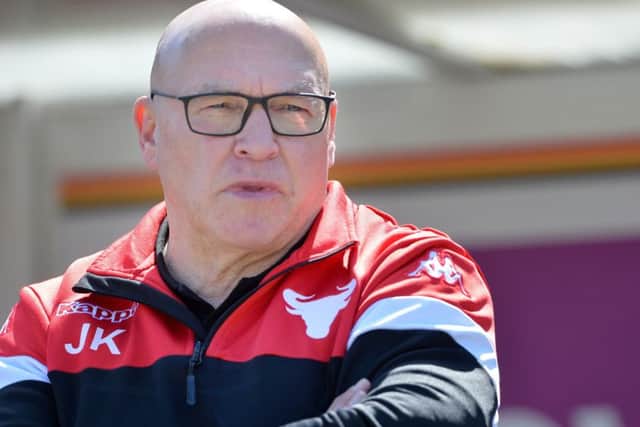 John Kear, Bradford Bulls head coach, masterminded another Challenge Cup giantkilling on Saturday against Leeds Rhinos (
Picture: Bruce Rollinson)