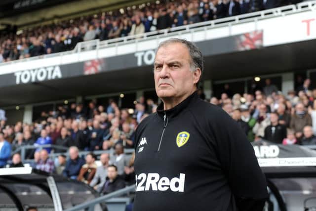 Leeds United manager Marcelo Bielsa at Derby. (Picture: Tony Johnson)