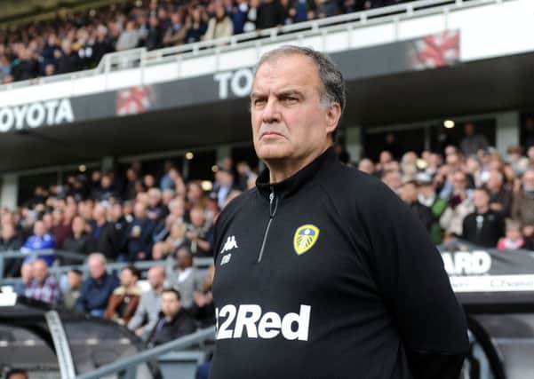 Marcelo Bielsa: Oversaw a first-leg victory for his Leeds United side against Derby.