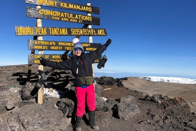 Climbing high: Michelle Crowther has always looked to push herself to the limit.