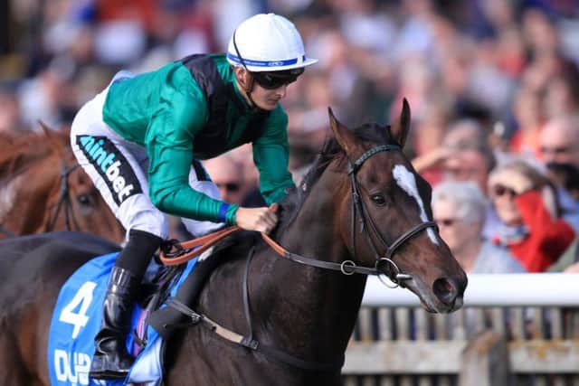 The Harry Bentley-ridden Limato, pictured winning the Vintage Stakes at Newmarket last year.
