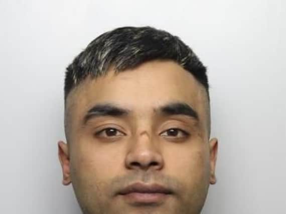 Hamza Ali Hussain, aged 23, from Dewsbury intentionally drove his car into a crowded area outside the TBC nightclub in Batley. Photo: West Yorkshire Police