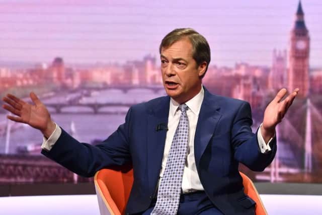Brexit Party leader Nigel Farage objected to questioning by the BBC's Andrew Marr last Sunday.
