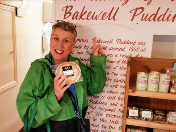 Karen in the Old Original Bakewell Pudding Shop