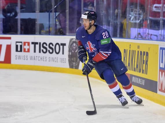 Great Britain's Ben O'Connor, in action in Kosice against Denmark. Picture: Dean Woolley.