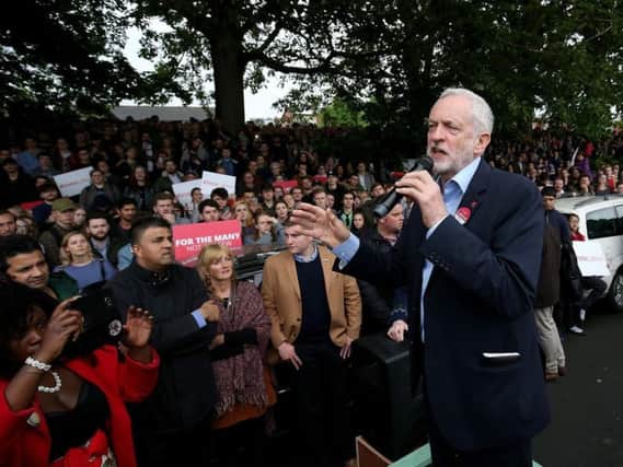 Labour leader Jeremy Corbyn during a visit to Leeds shortly before the 2017 general election.