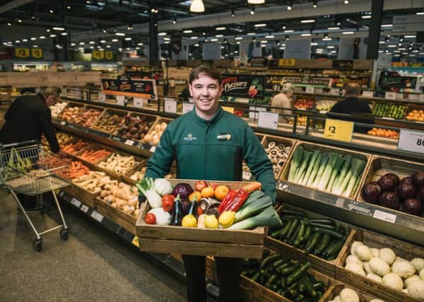 Morrisons is to become the first British supermarket to roll-out plastic free fruit and veg areas in many of its stores.