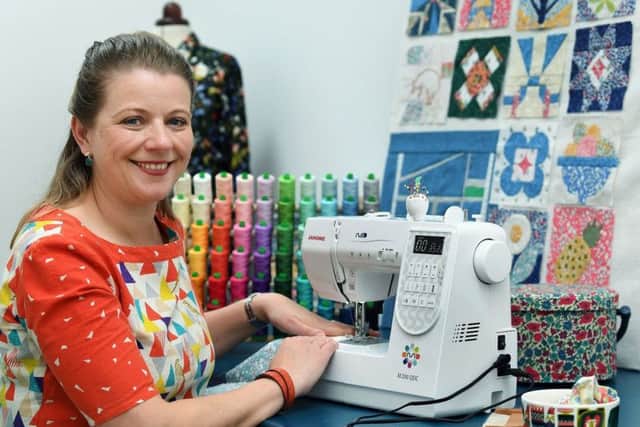 Jenni Smith from Ilkley, who has turned her hobby of sewing into a business. Picture: Jonathan Gawthorpe