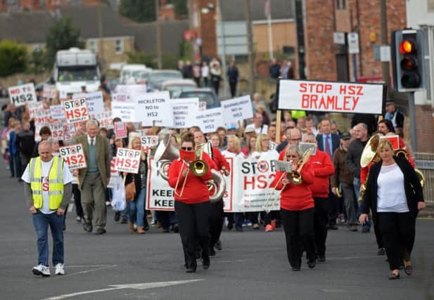 There have been protests against HS2 in Yorkshire. Picture: Marie Caley.