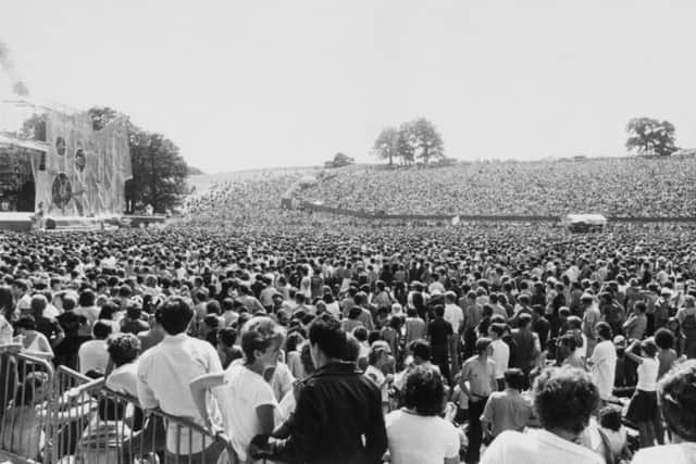 The Rolling Stones entertain a packed Roundhay Park, Leeds, in 1982