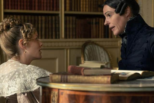 Scene from Gentleman Jack, with Ann Walker (Sophie Rundle) and Anne Lister (Suranne Jones) Credit: Lookout Point/HBO - Photographer: Matt Squire