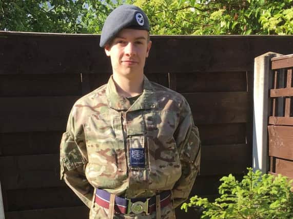 Cadet Warrant Office Thomas Grieves. PIC: RAF Press Office