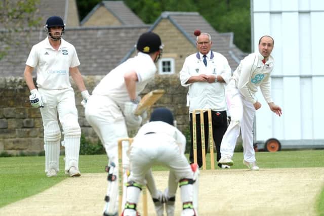 OVER AND OUT: Addingham's Ted Haggas took three wickets for Addingham against Otley.
