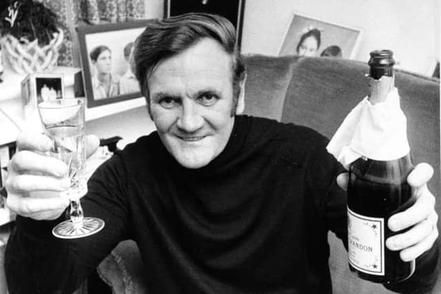 Cheers Don Revie at his home in Alwoodley in 1974 winning his last championship with Leeds after Liverpool lost at home to Arsenal to hand Leeds the title