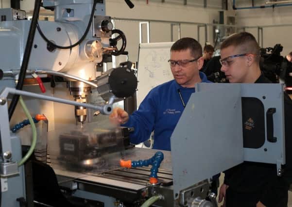Trainees at Sheffield's Advanced Manufacturing Research Centre.