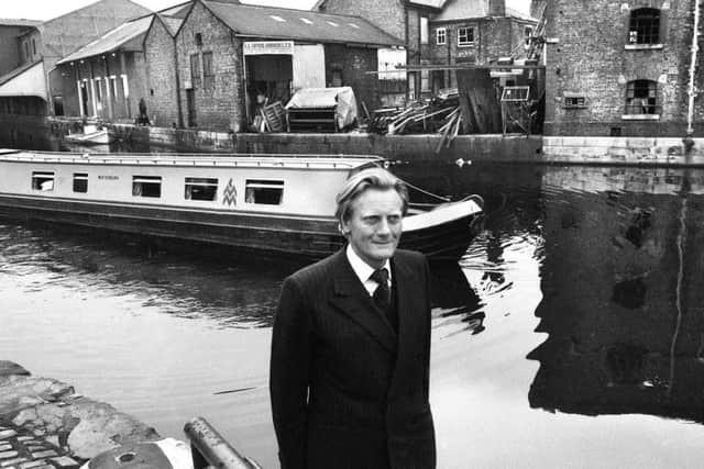 Michael Heseltine during a visit to the North in 1982 when he was Environment Secretary.
