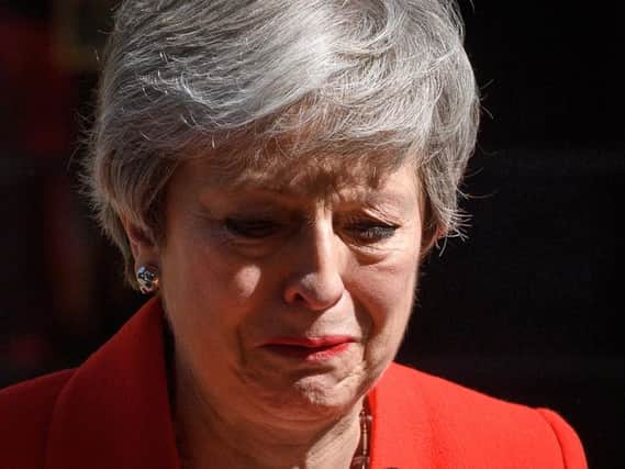 Theresa May getting emotional as she announces the date of her departure as Prime Minister and leader of the Conservative party
