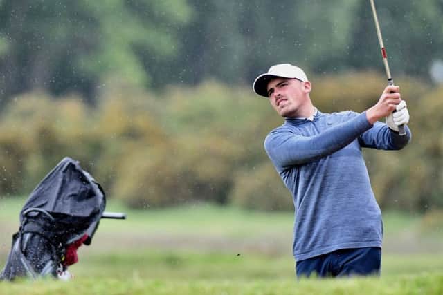 Sussex's Charlie Strickland, first-round leader in the Brabazon Trophy at Alwoodley (Picture: Leaderboard Photography).