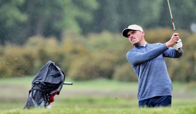 Sussex's Charlie Strickland, first-round leader in the Brabazon Trophy at Alwoodley (Picture: Leaderboard Photography).