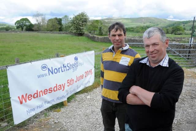 Richard, right, and Chris Frankland, hosts of NSA North Sheep on June 5. Picture Tony Johnson.