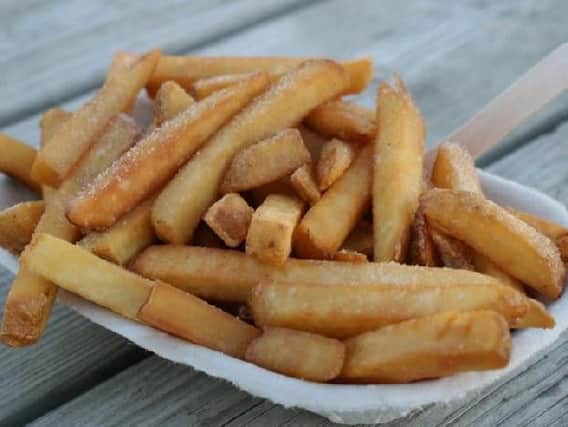 The man complained to police that his portion of chips was too small