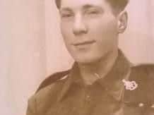 Ken Smith as a young serviceman.