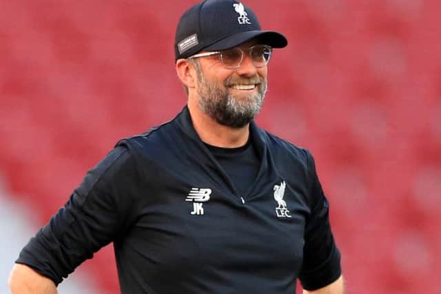 Liverpool manager Jurgen Klopp during a training session at the Estadio Metropolitano, Madrid. (Picture: Mike Egerton/PA Wire. )