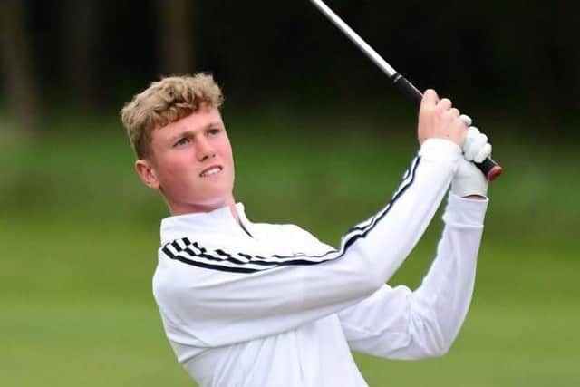 Rotherham's Ben Schmidt is making a sparkling Brabazon Trophy debut and leads by three after two rounds (Picture: Leaderboard Photography).