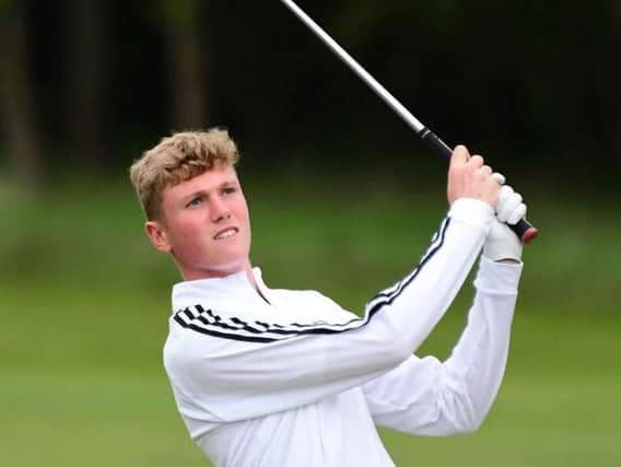 Rotherham's Ben Schmidt is making a sparkling Brabazon Trophy debut and leads by three after two rounds (Picture: Leaderboard Photography).
