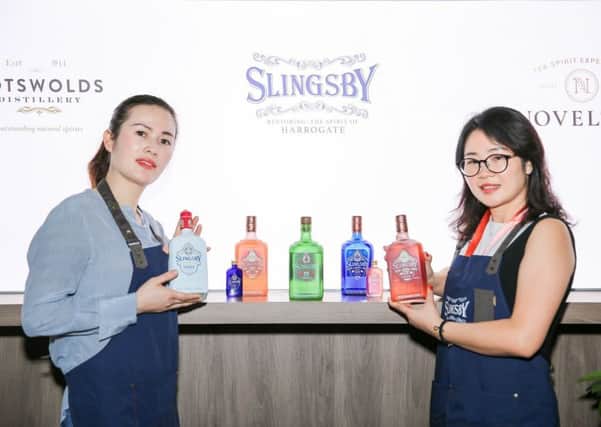 Slingsby Gin exhibiting their drinks at SIAL China.