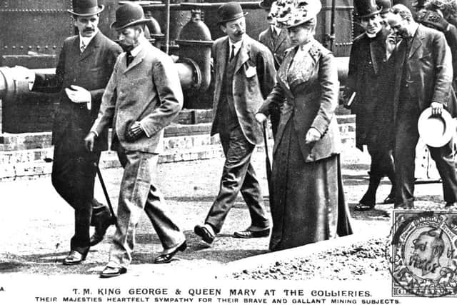King George and Queen Mary at Cadeby colliery.