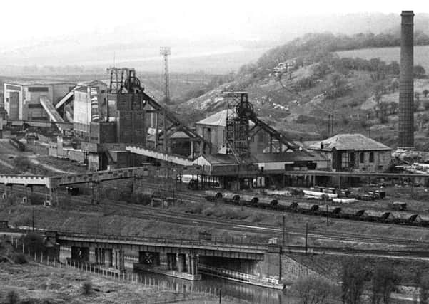 Cadeby colliery from conisbrough castle c1970s.