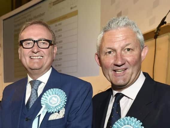 Newly elected Yorkshire and Humber MEPs John Longworth and Jake Pugh