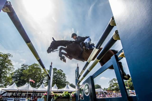 FLYING HIGH: Action from last year's showjumping event at Bramham.  Picture: James Hardisty.