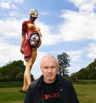 Damien Hirst at the Yorkshire Sculpture Park. Yorkshire Post picture by Jonathan Gawthorpe