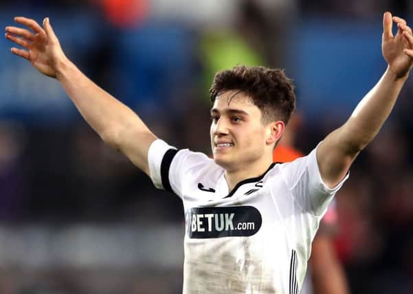 Wales international Daniel James is expected to complete his move from Swansea to Manchester United today, (Picture: Nick Potts/PA Wire)